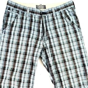 Levis Black, and Blue Mens Shorts